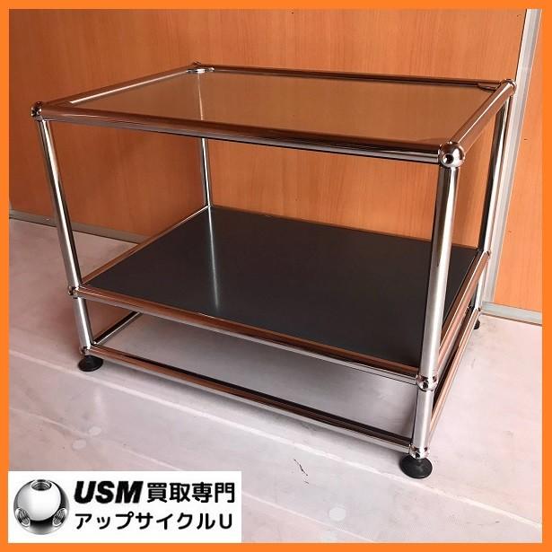 USM USM Haller ハラーシステム ガラス天板 ローテーブル／サイド