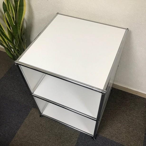 USM USM Haller ハラーシステム 1列2段キャビネット ピュアホワイト