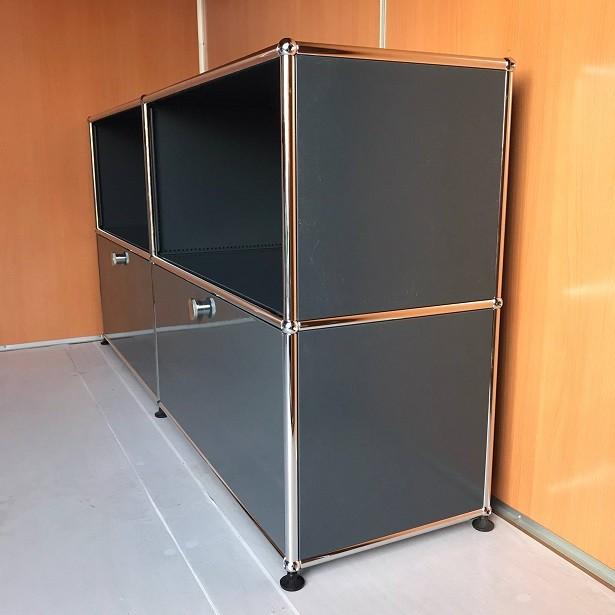 USM USM Haller ハラーシステム 2列2段キャビネット オープン×2