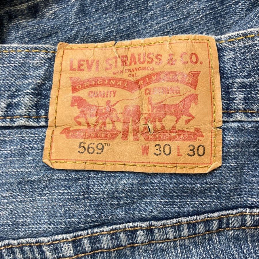 Levi's 569 デニムパンツ W30 ブルー リーバイス ジップアップ ワイド
