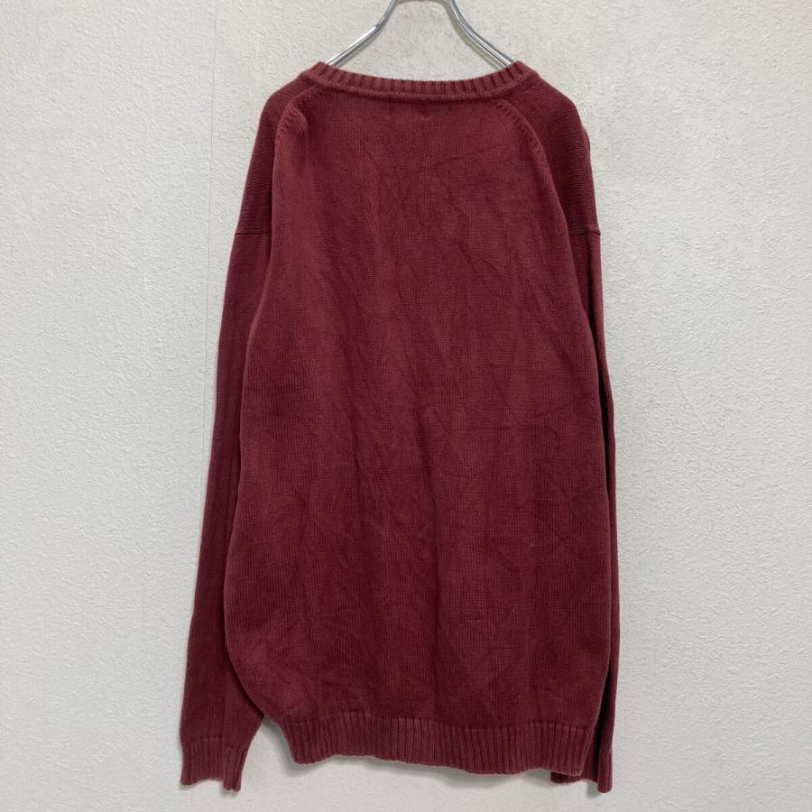 L.L.Bean コットンニット セーター 2XL バーガンディ エルエルビーン