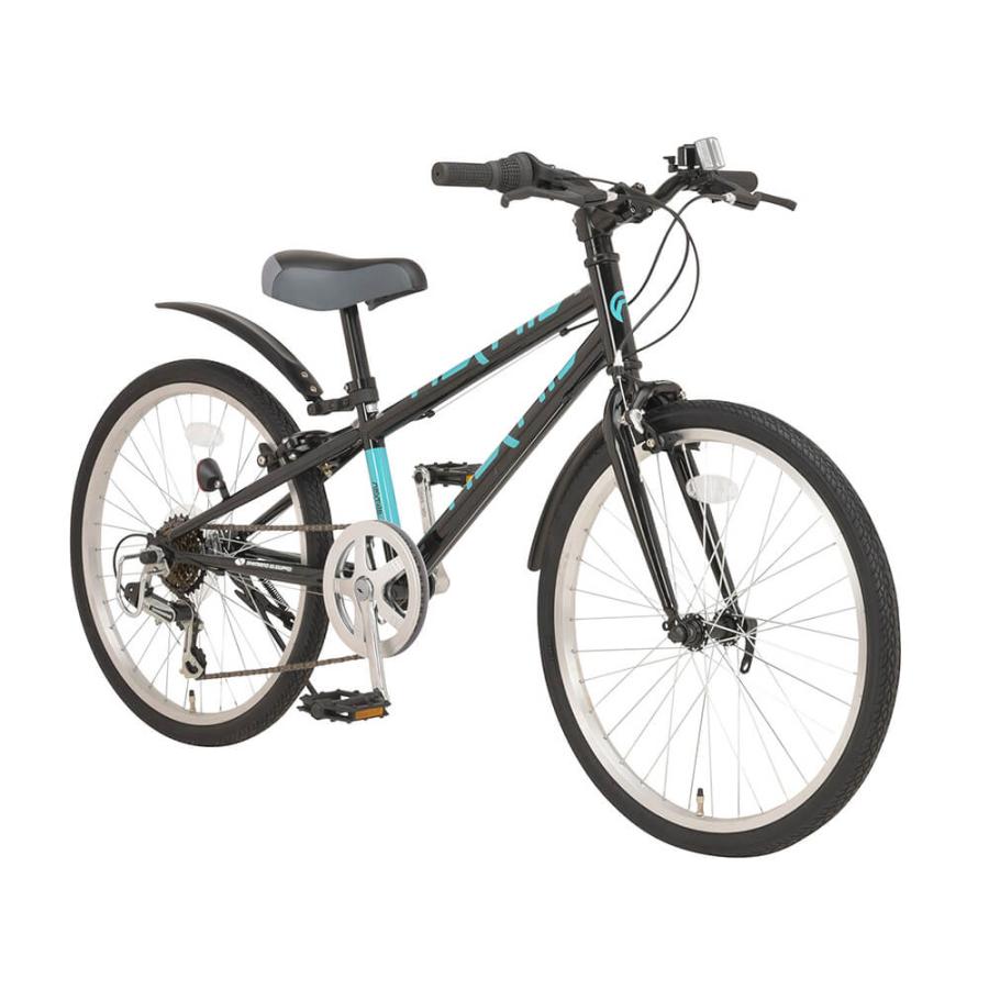 NEXTYLE 自転車 子供用 クロスバイク 24インチ 泥除け付き シマノ6段