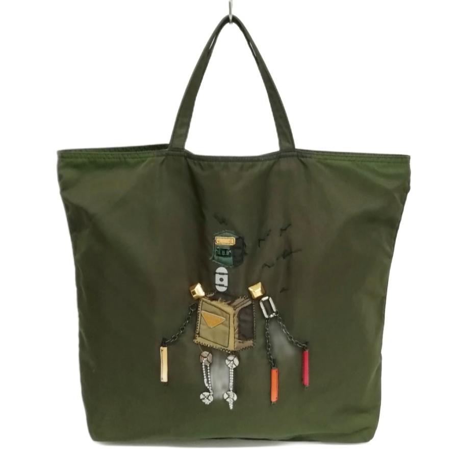 PRADA（プラダ） ポコノ ロボット ナイロン トートバッグ 三角プレート