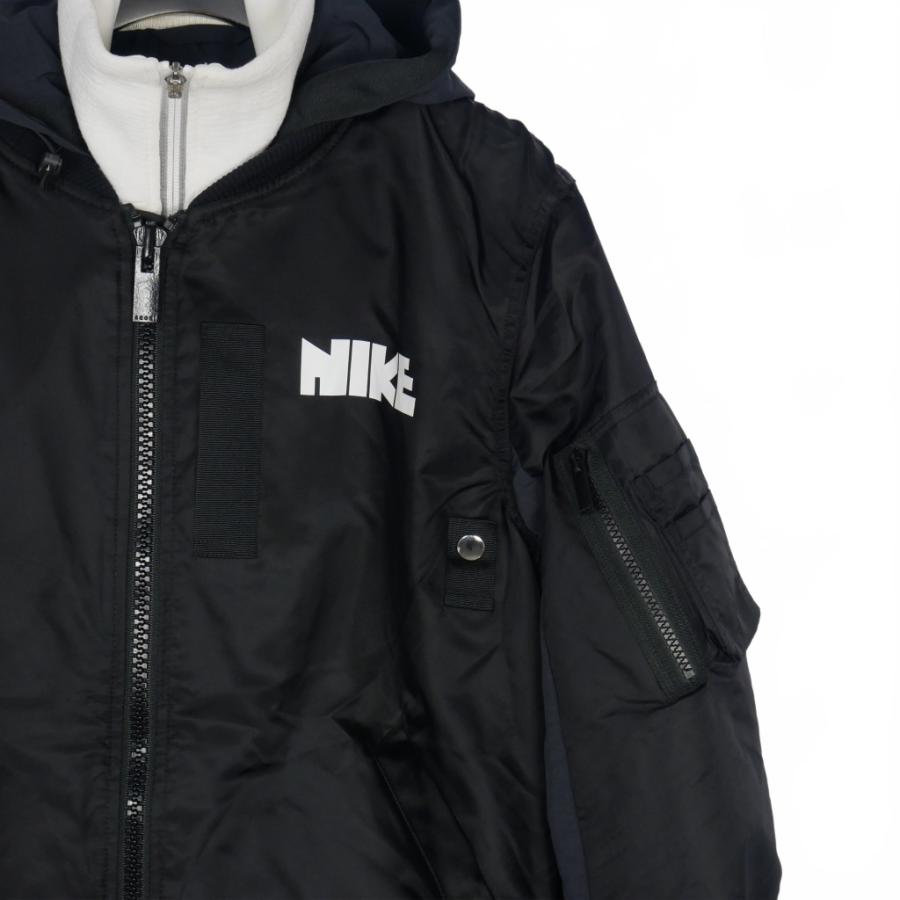 サカイ sacai × ナイキ NIKE レイヤード ボンバージャケット ブルゾン