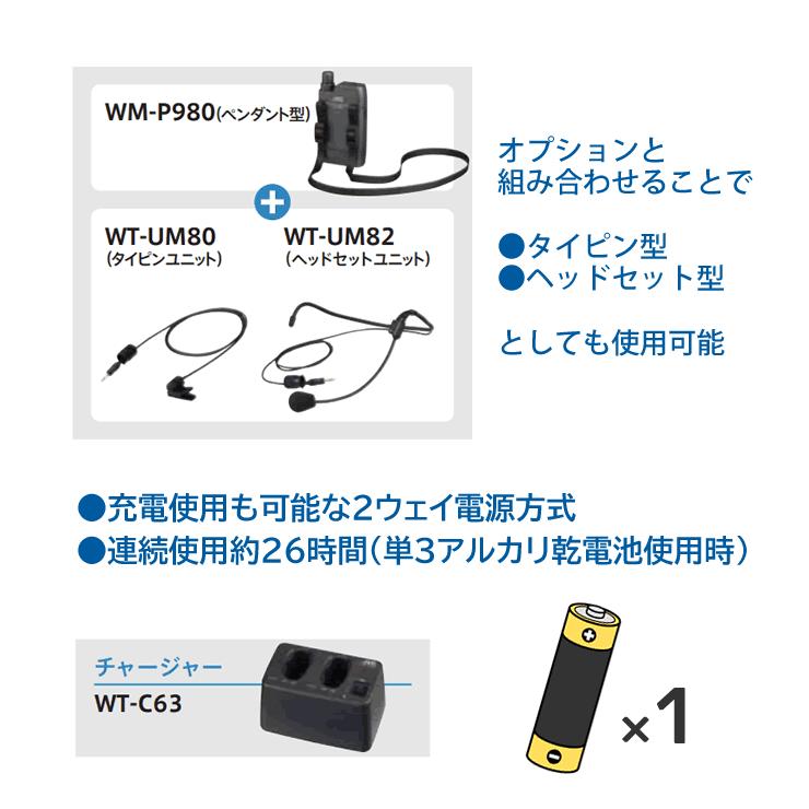 JVCケンウッド（JVC KENWOOD） ワイヤレスマイク 800mhz WM-P980