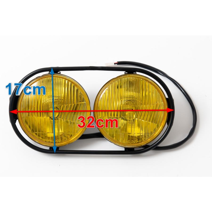 ズーマー ZOOMER AF58 ヘッドライト LED デカ目 黄色 ラッカス Ruckus