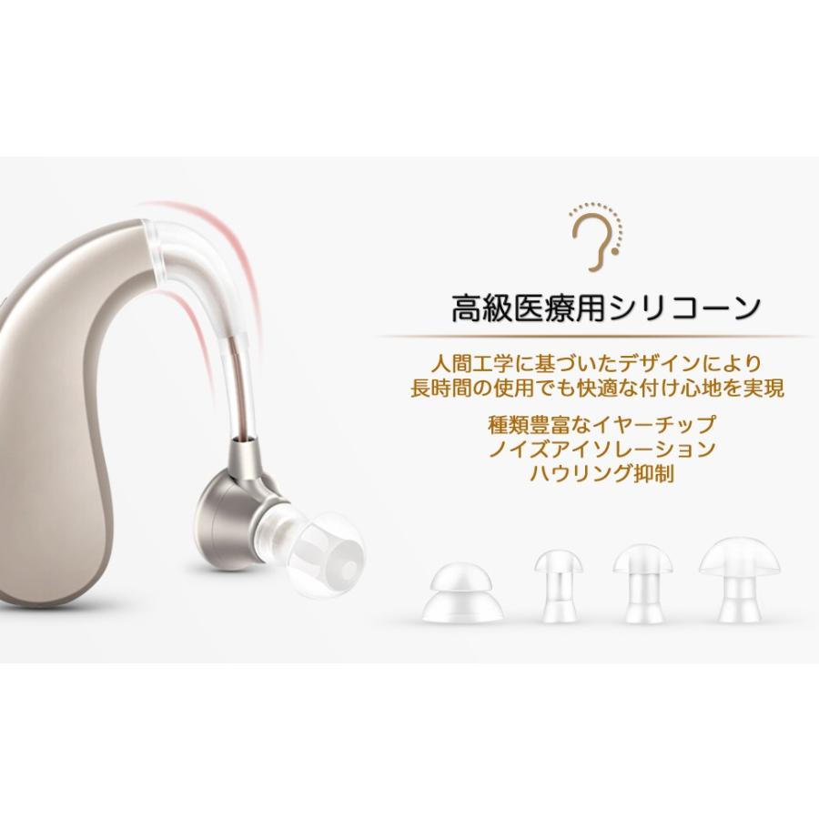 2025年モデル集音器【国内正規品】充電式 軽量 左右両用耳掛けタイプ