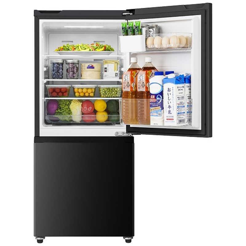 ハイセンス（HISENSE） 冷蔵庫 2ドア 135L 右開き 幅48.1cm ブラック