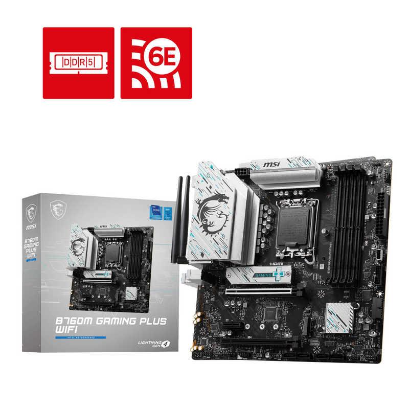 MSI マザーボード Intel B760搭載［MicroATX］ ホワイトシルバー B760M