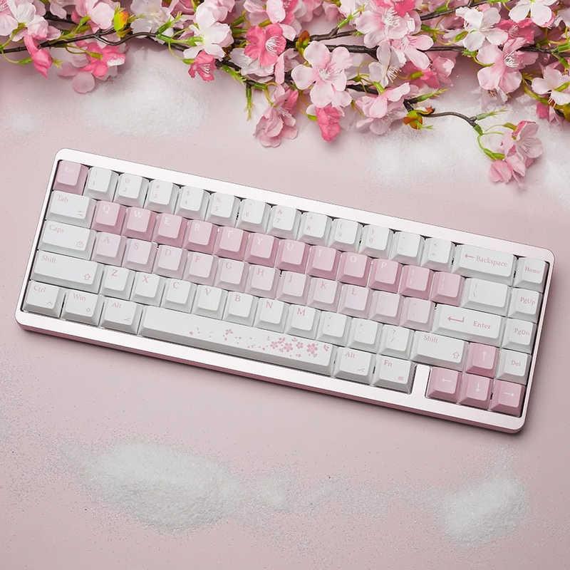 Varmilo VYU67 ANSI Sakura Gg-Mag White F ゲーミングキーボード