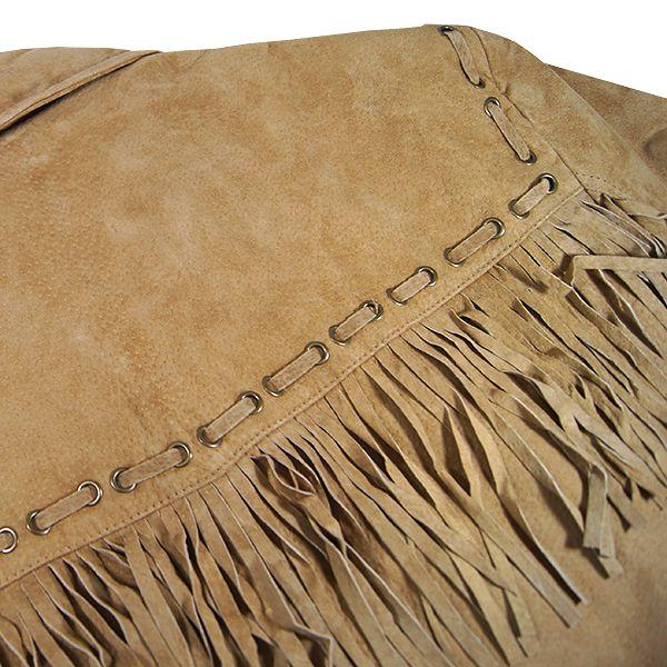 フリンジ付きスエードジャケット FRINGE BOAR SUEDE JACKET メンズ