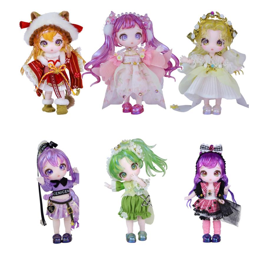 MAYTREE 星座シリーズ ドール オビツ11 人形 本体 アウトフィット 13cm