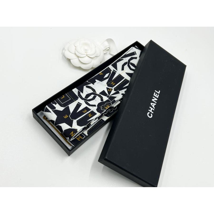 CHANEL（シャネル） ヘアバンド ツイリー スカーフ リボン バンドー