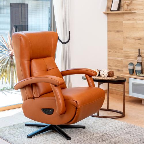 期間限定大特価】ヤマダオリジナル ［幅68］電動パーソナルチェア 本革