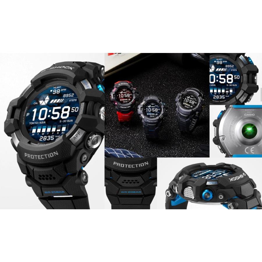 カシオ Gショック GSW-H1000-1AJR G-SQUAD PRO Wear OS by Google(TM