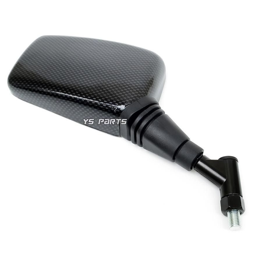 カーボン調CZミラー8mm正ネジ右側 ライブディオZX スーパーディオZX