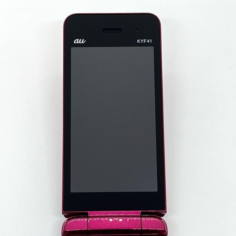 KYOCERA（京セラ） 【美品】かんたんケータイ KYF41 ワインレッド au