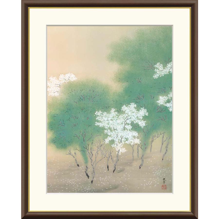 菱田春草 春色 （F8サイズ）（紐・フック付） 日本の名画 約縦61×横