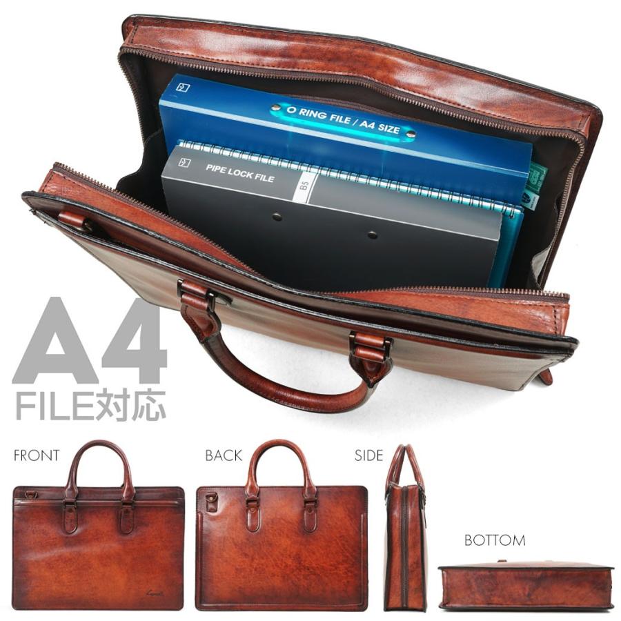 ビジネスバッグ メンズ 革 A4 ブリーフケース ブランド 本革 斜めがけ