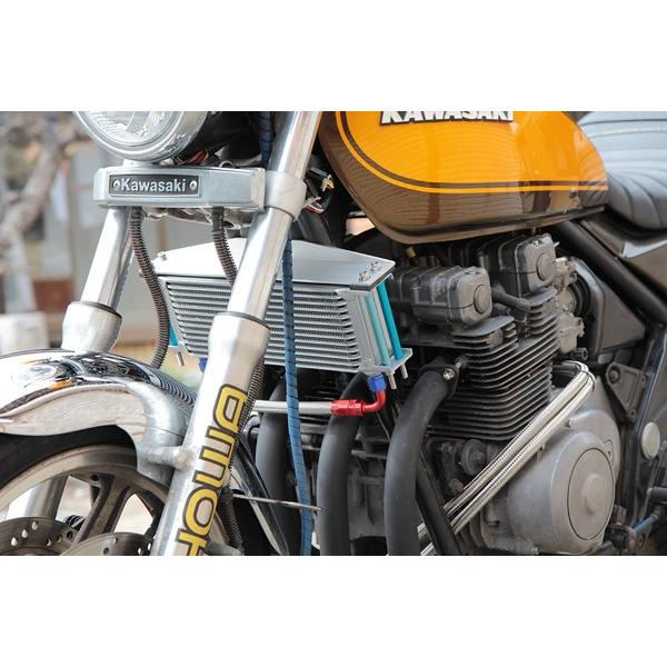 546】13段オイルクーラーSET サイド廻しタイプ ゼファー400/χ : CHERRY