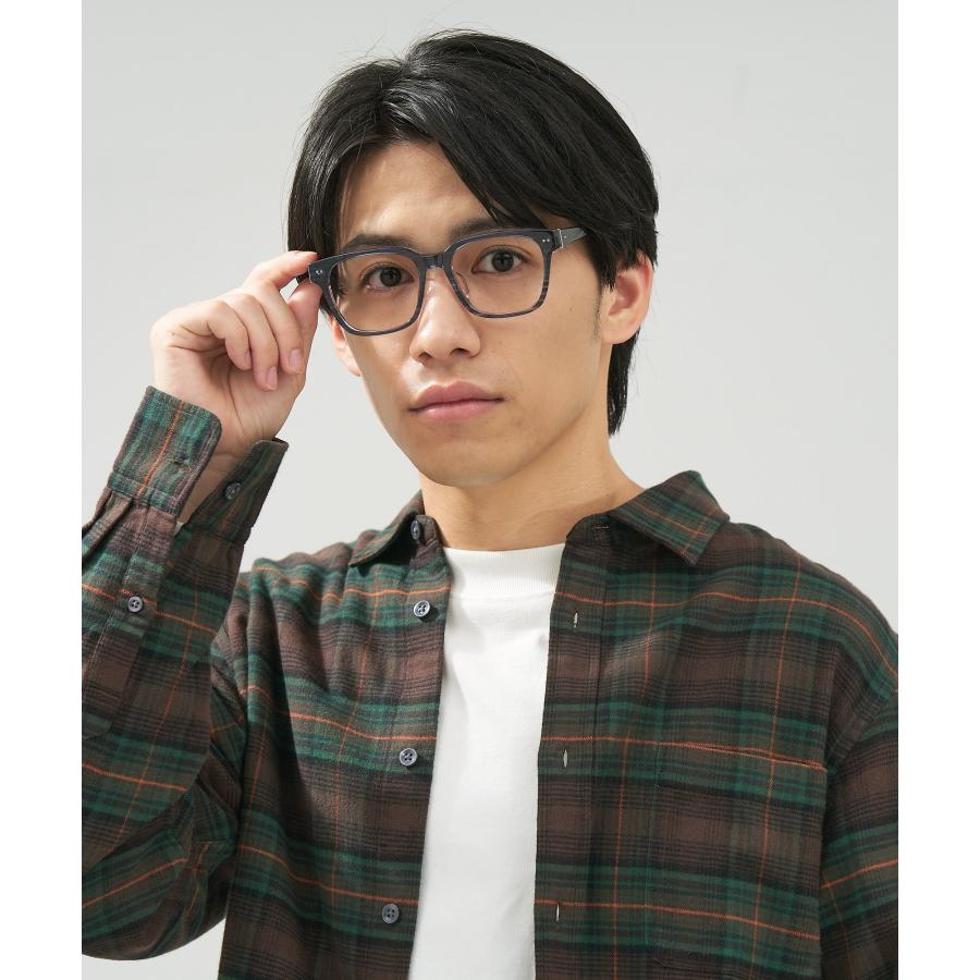 Zoff（ゾフ） メガネ｜四角 黒縁フレーム 伊達めがね 度付き（レンズ