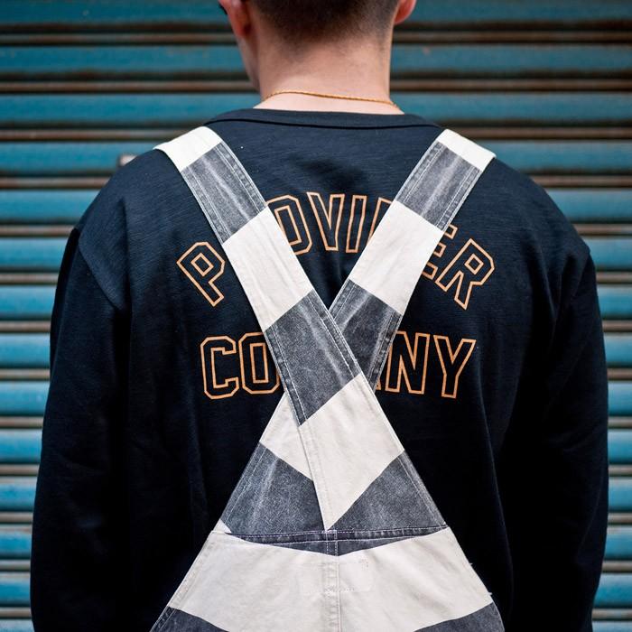 囚人オーバーオール プリズナーパンツ ボーダー メンズ 白黒 しましま