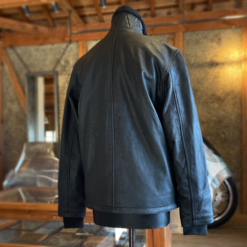 ZONオリジナル ゴートレザージャケット 冬用 本革 山羊革 柔らかい
