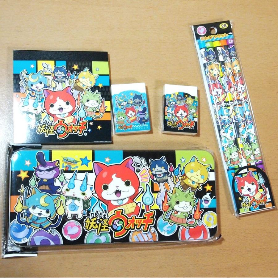 妖怪ウォッチ 文具5点セット ニャン！ともカラフルシリーズ 76810-5s