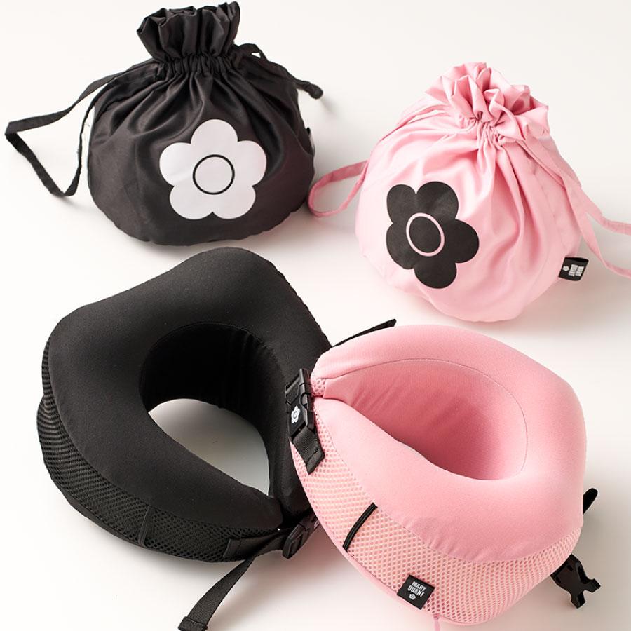 MARY QUANT（マリークヮント） ネックピロー 低反発クッション 巾着付