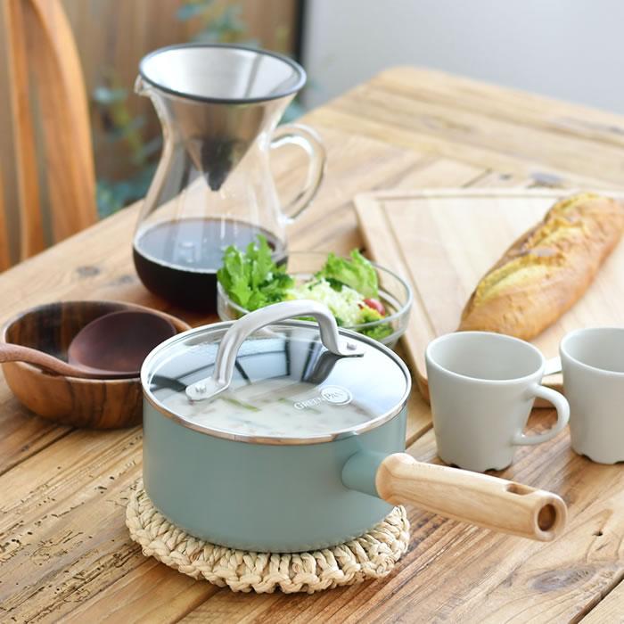 GREEN PAN（グリーンパン） 片手鍋 16cm GREENPAN ソースパン 16cm 蓋