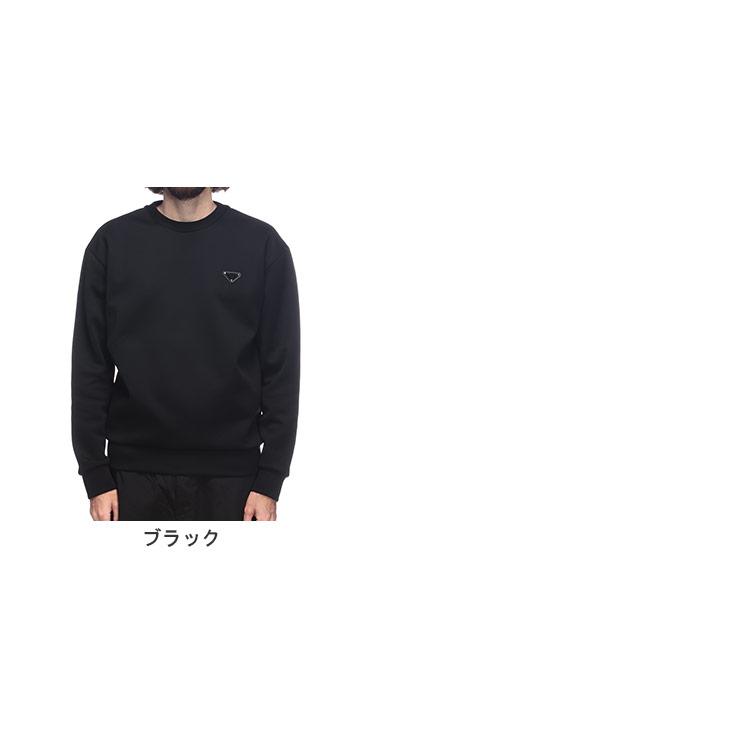 PRADA（プラダ） メンズ トライアングル ロゴ プレート クルーネック