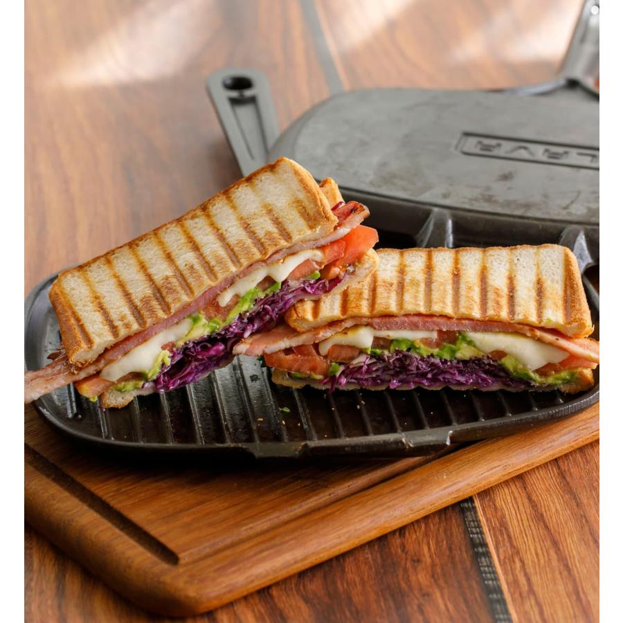 パニーニメーカー ホットサンドクッカー 直火 2枚 ih対応 電気 26