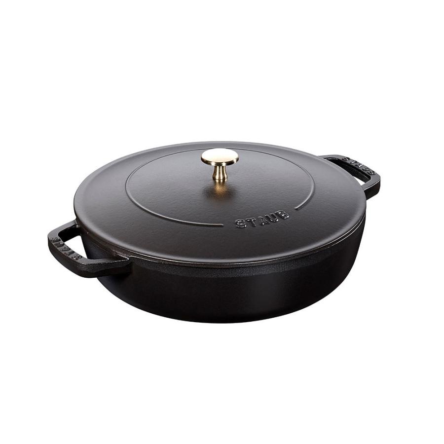 Staub（ストウブ） 鍋 26cm ブレイザー ソテーパン ブラック 生涯保証