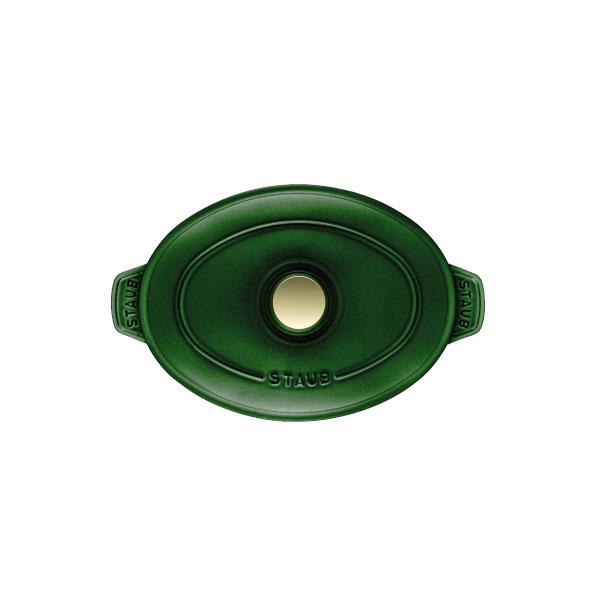 Staub（ストウブ） オーバル ホットプレート 23cm バジルグリーン