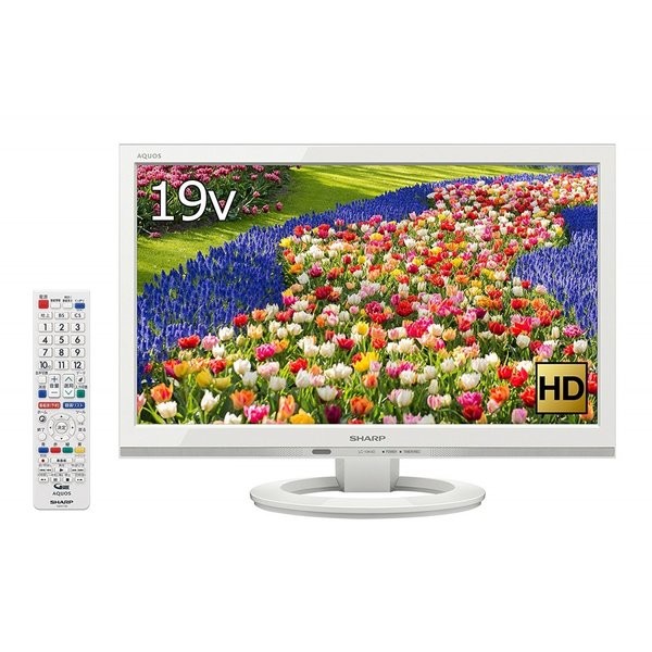 シャープ AQUOS LC-19K40-W ［19V型］ 液晶テレビ、薄型テレビ - 最