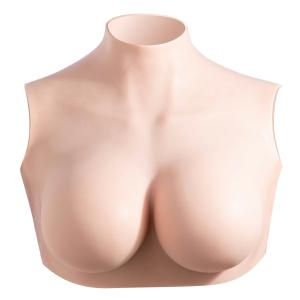 ファスナー付 トップなし 軽量もちもちシリコンバスト G-Hカップ