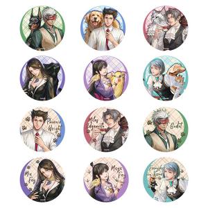 逆転裁判 動物シリーズ トレーディング缶バッジ 12個入りBOX [KUMAGUZI