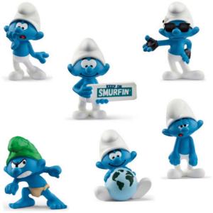 SMURF スマーフ 20804 〜 20809 2018年版 サッカーシリーズ、全6種