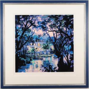 マイケル・ルー ファジー＆富士 ポップアート 絵画 猫 富士山