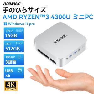 NIPOGI mini pc AMD 3250U 動作より安定 4C/4T 最大3.7GHz Win11 Pro