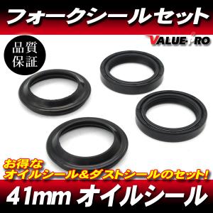 フロントフォーク オイルシール 41mm ZRX400 後期 ゼファーχ : AGER