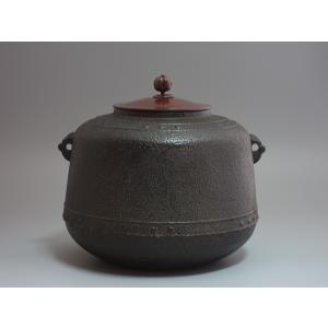 浜松地紋真形釜（風炉用） 高橋敬典工房 共箱 : 茶道具商 越中屋