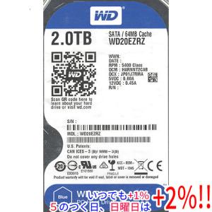 WD Blue WD40EZAX [3.5インチ内蔵HDD / 4TB 5400rpm 256MBキャッシュ