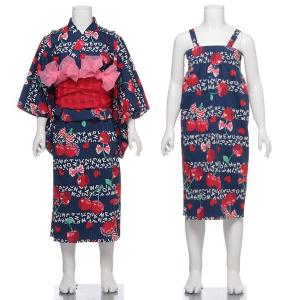 mezzo piano メゾピアノ 桜柄 浴衣 セット 帯 110 120 130 140cm 花柄