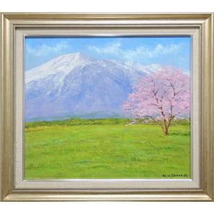 山本知克 『山湖』 日本画 P12(12号) 絵画日本の風景自然送料無料