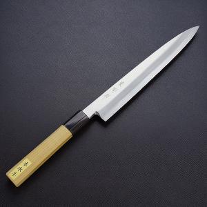 誠貴作 柳刃包丁 刺身包丁 閃光 VG10 ダマスカス 300mm 水牛八角 黒檀