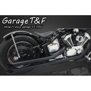 SHA400ML03 ガレージT＆F ドラッグパイプマフラー ステンレス タイプ2