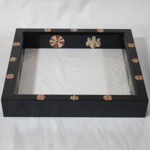 茶道具 炉縁 真塗 駒つなぎ 村田宗覚作 真塗り 茶道 : 茶道具いまや