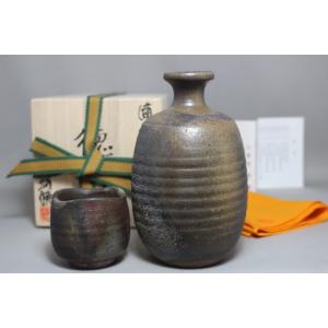備前焼 肩衝徳利 佐藤苔助造 共箱 : 茶道具商 越中屋 - 通販 - Yahoo