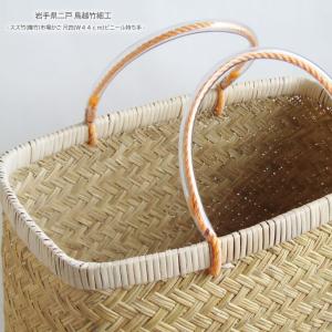 岩手県鳥越地区の竹細工 岩手県二戸 鳥越竹細工 スズ竹 市場かご 尺一